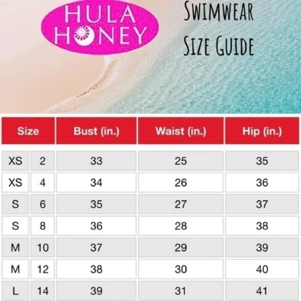 Hula Honey bikini top new